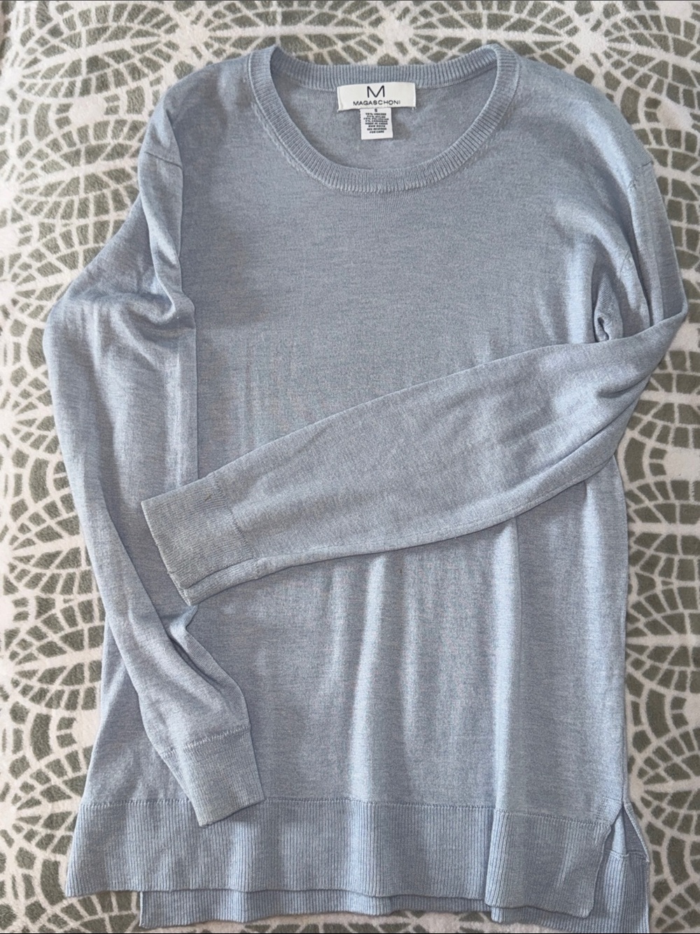 Magaschoni Pale Blue Crewneck Sweater